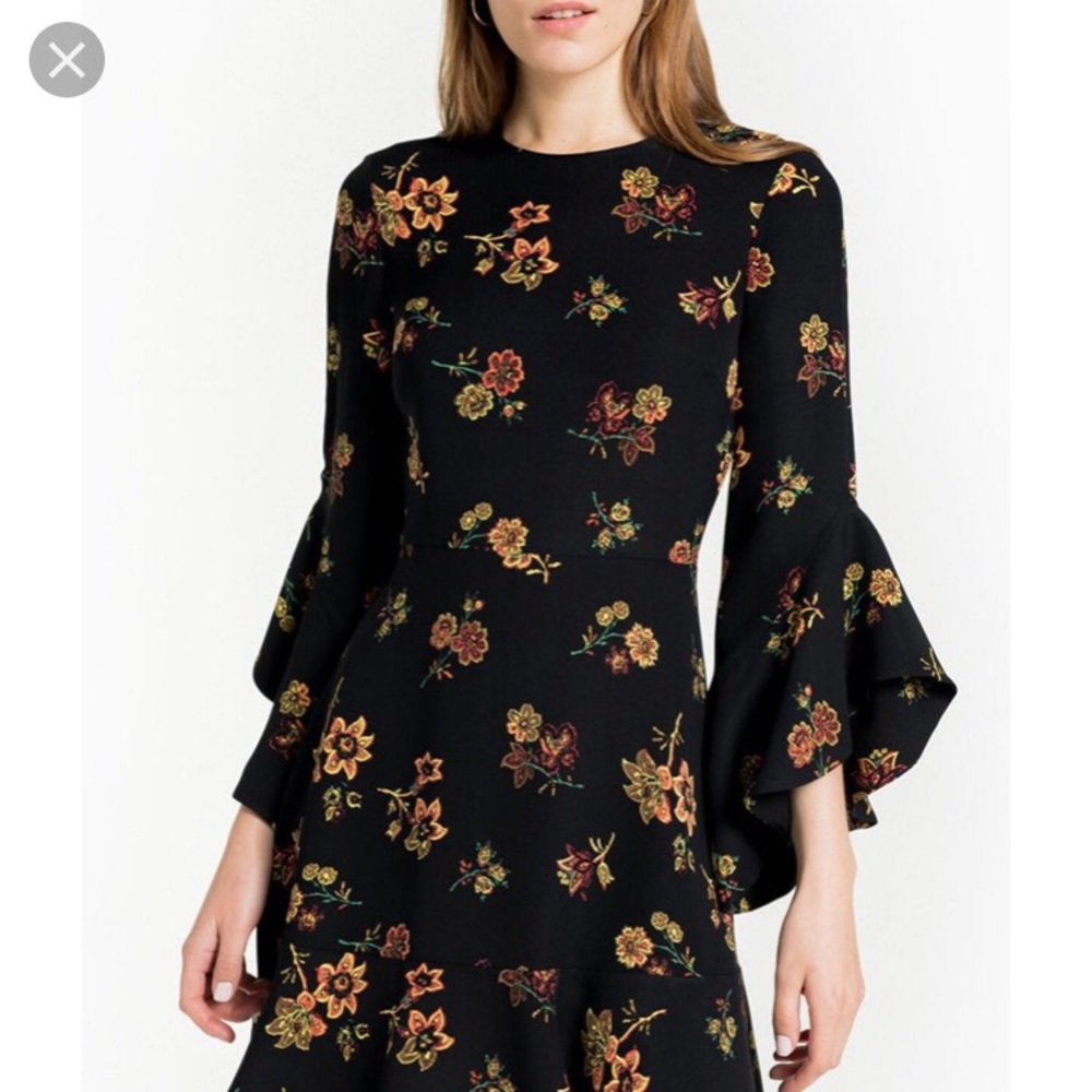✨ SOLD ✨NWT ALC floral little black dress Cassidy - Picture 7 of 8